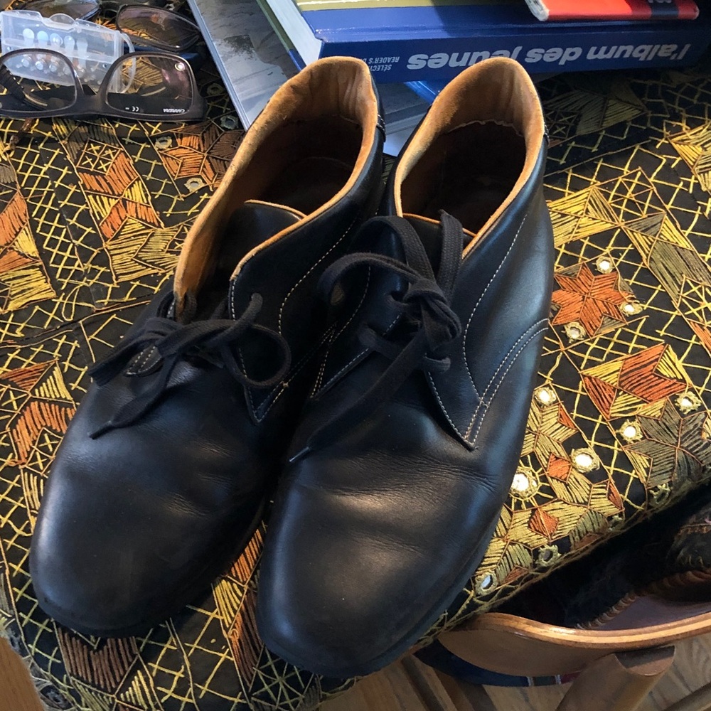 HERMES MENS BLACK LUXURY LEATHER LACE UP SNEAKER BOOT